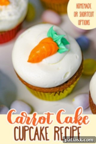 Easter Carrot Cake Cupcakes