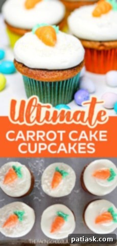 Easter Carrot Cake Cupcakes
