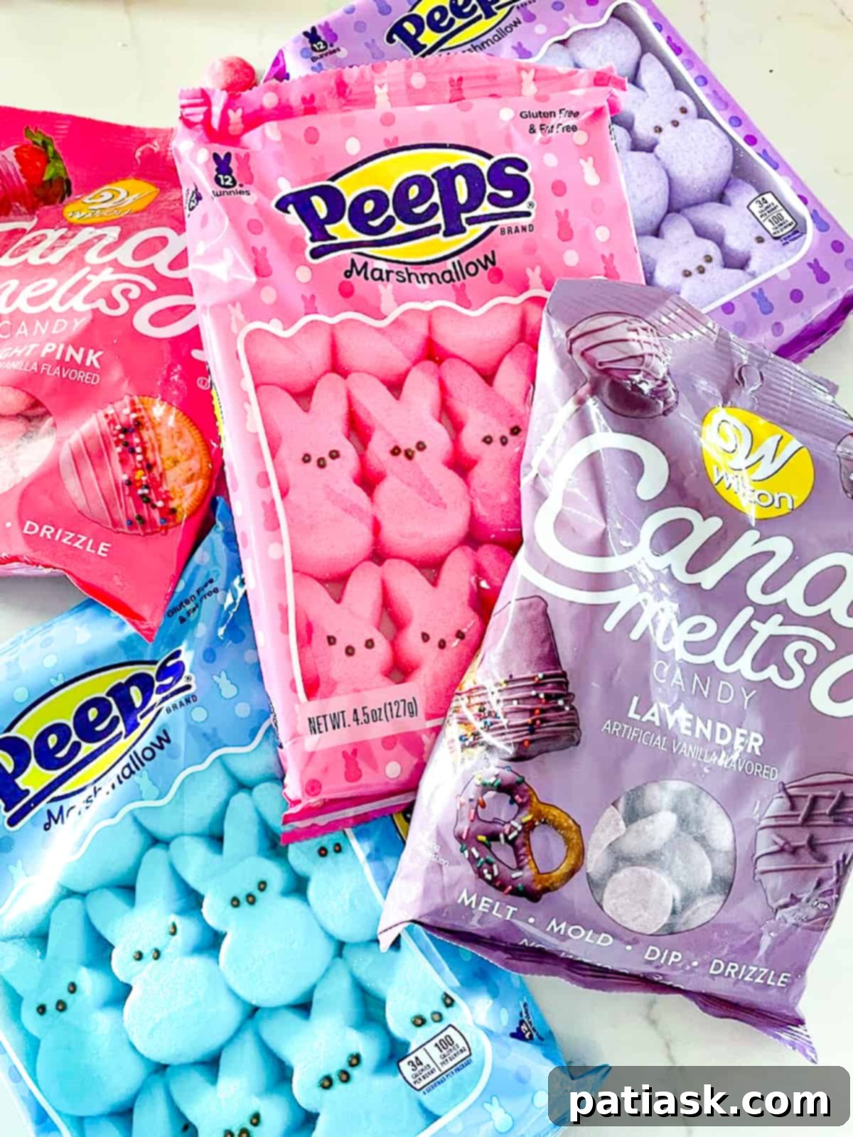 Variety of homemade chocolate graham crackers for Easter with different sprinkles