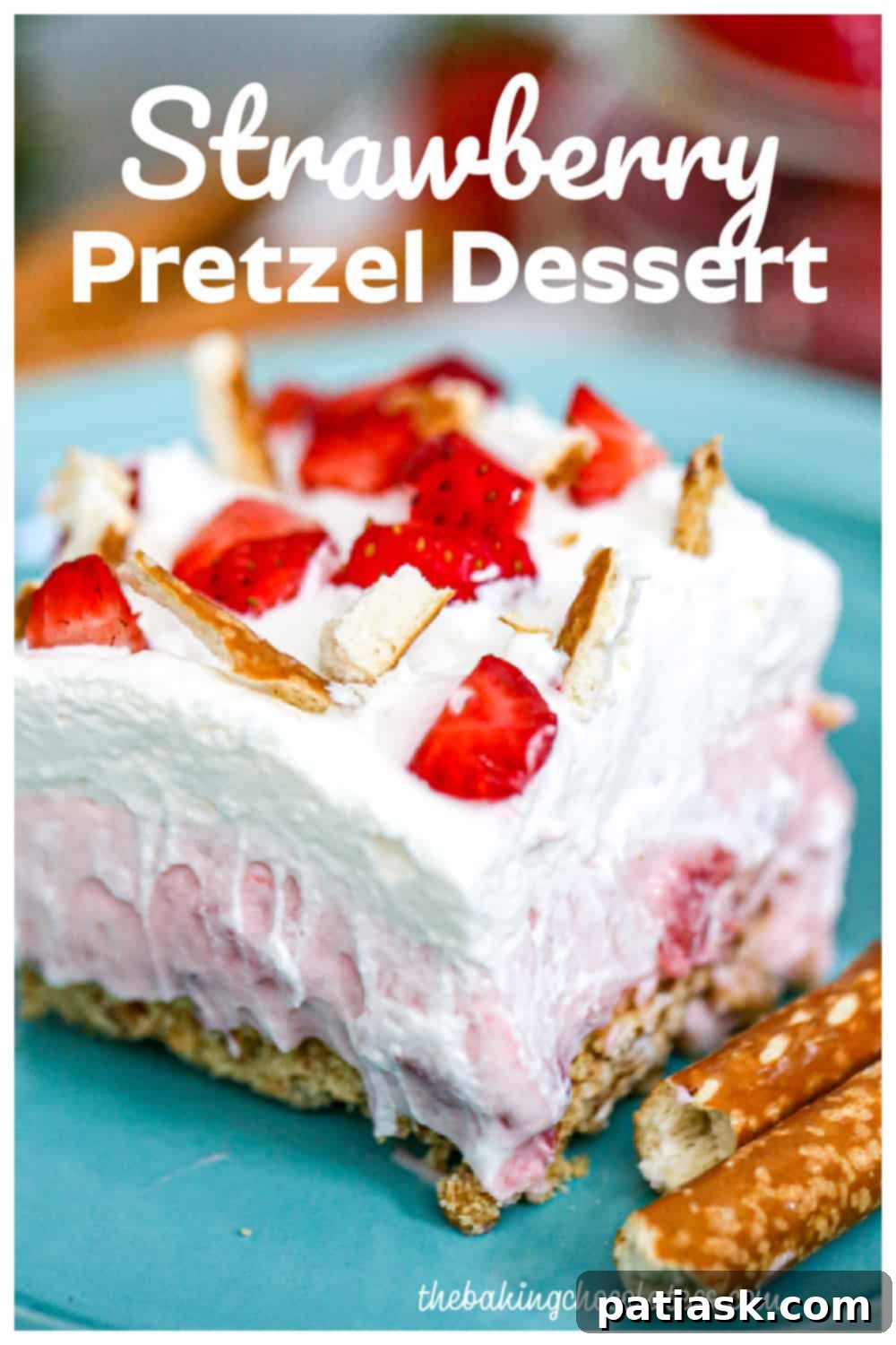 Strawberry Pretzel Bliss 8 pretzel strawberry dessert