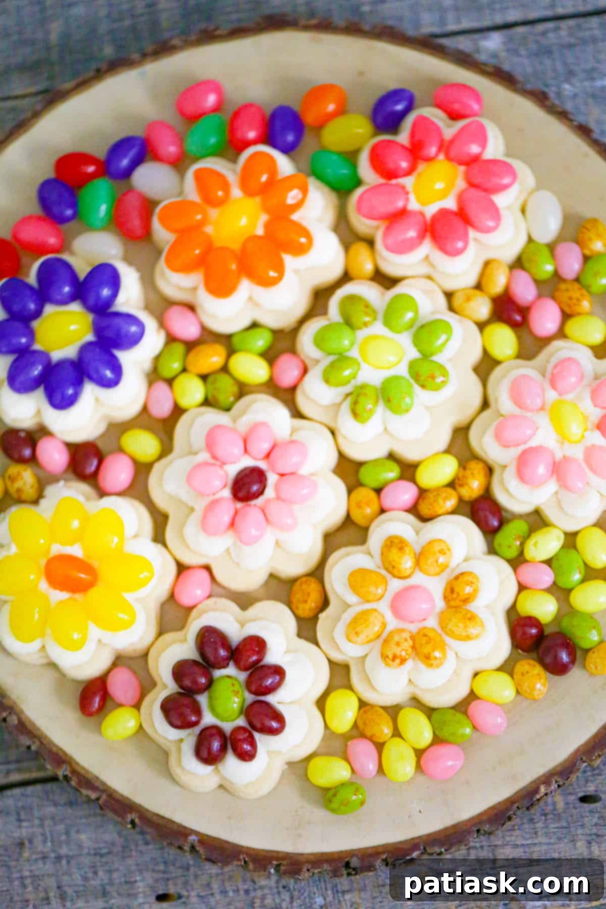 Rainbow Jelly Bean Easter Cookies 6 easter cookies with jelly beans