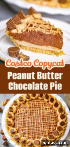Copycat Costco Peanut Butter Chocolate Pie 14 Decadent Peanut Butter Chocolate Pie - Costco CopyCat Recipe