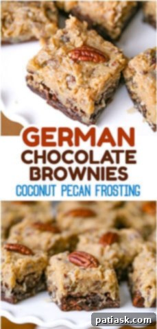 German Chocolate Brownies, a delicious and easy recipe