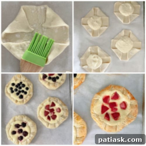 Flaky Cream Cheese Puff Pastry Danishes 8 cream cheese danish with puff pastry recipe