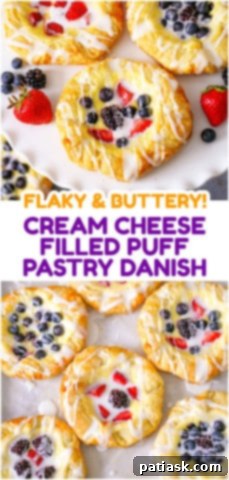 Flaky Cream Cheese Puff Pastry Danishes 14 Easy Puff Pastry Danish Recipe