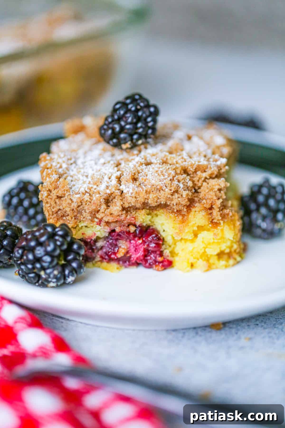 The Ultimate Coffee Shop Crumb Cake Recipe 2 starbucks crumb coffee cake recipe with fresh blackberries and streusel