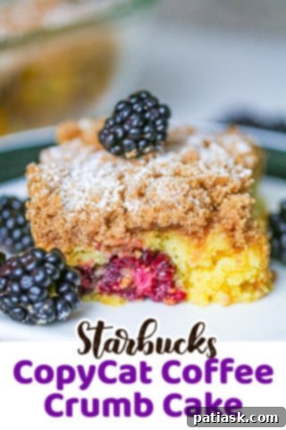 The Ultimate Coffee Shop Crumb Cake Recipe 11 Starbucks CopyCat Coffee Cake Recipe (with Blackberries)