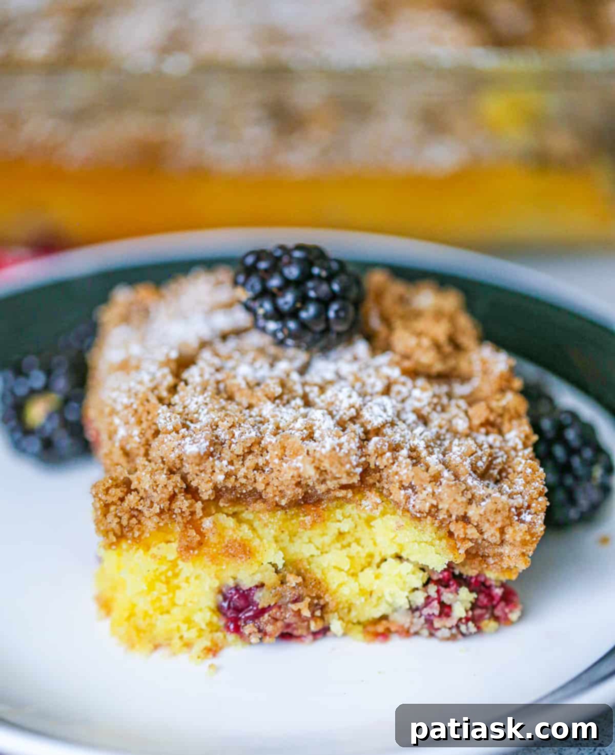 The Ultimate Coffee Shop Crumb Cake Recipe 6 mixing bowl with starbucks crumb coffee cake batter