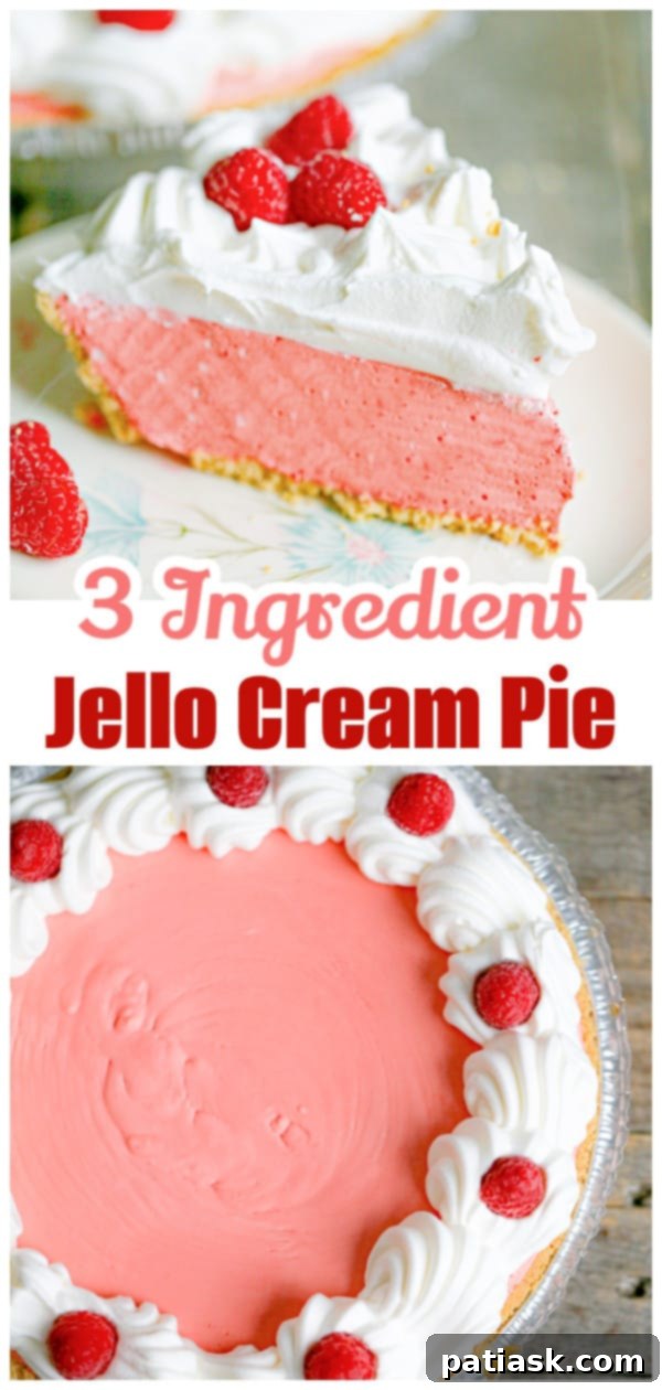 Easy 3 Ingredient Jello Cool Whip Pie 13 Refreshingly simple 3-ingredient dessert, Jello Cool Whip Pie