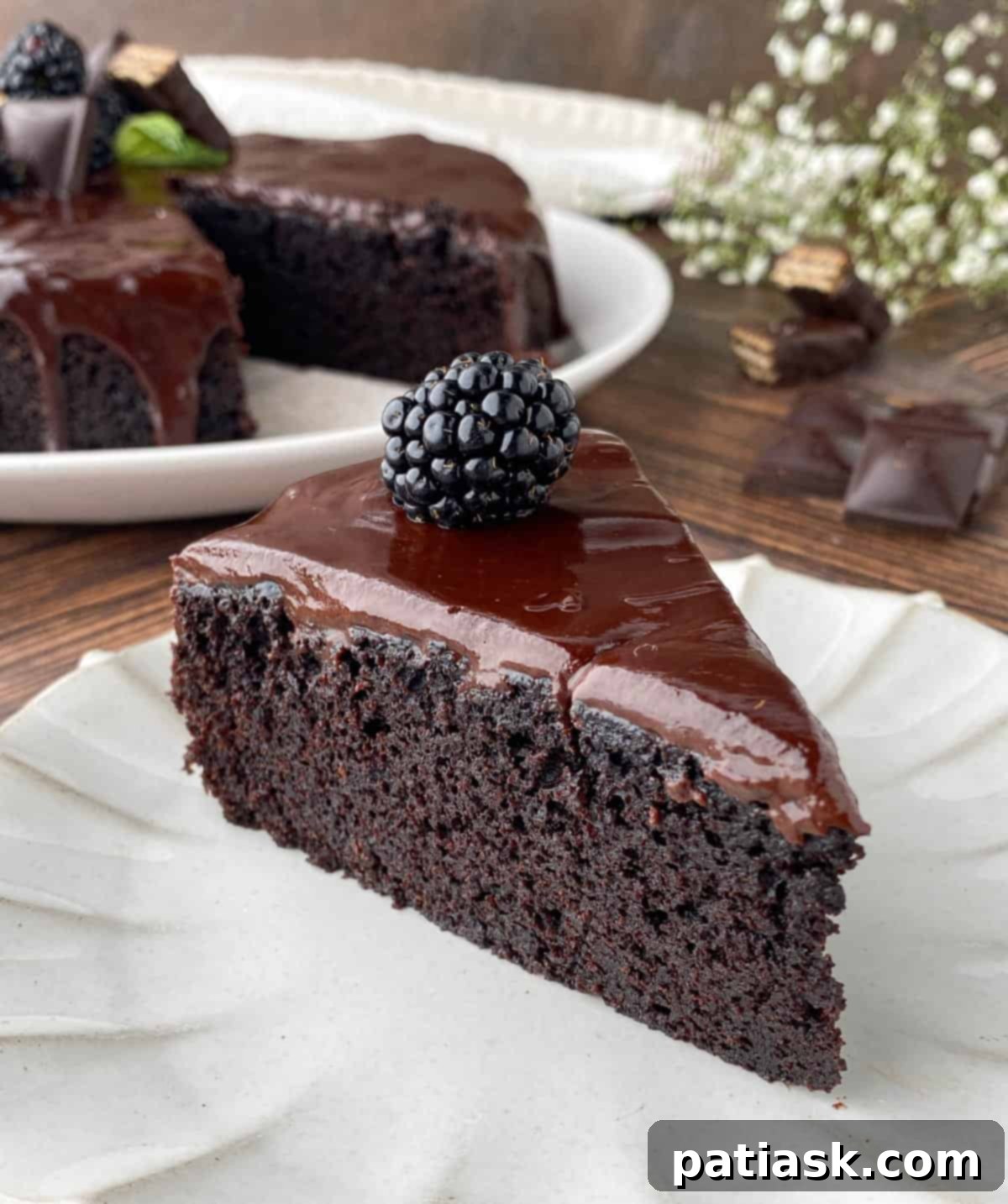 ganache cake - easy chocolate dessert recipes