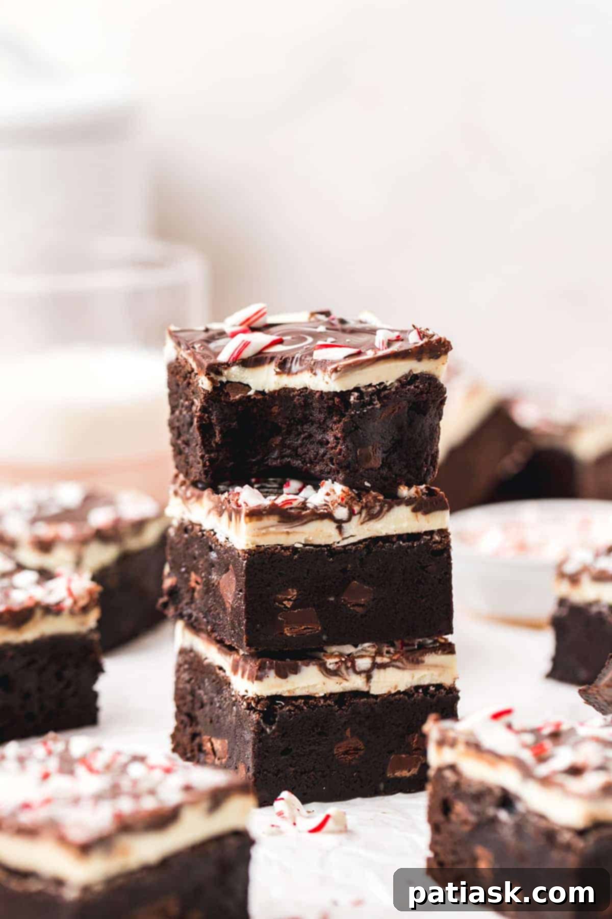 peppermint bark brownies