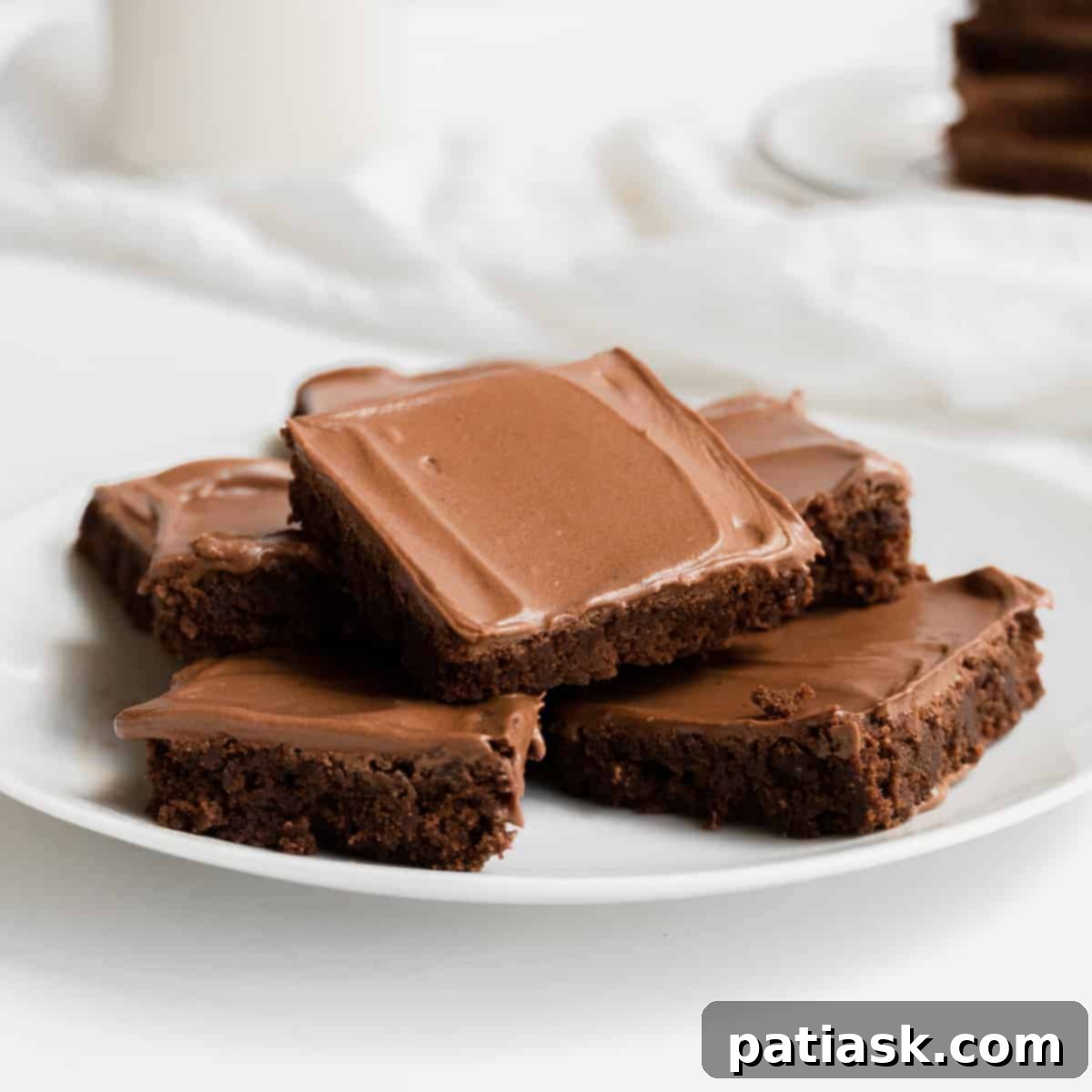 fudgy frosted brownies - best chocolate dessert recipes