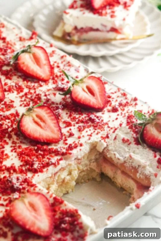 45 Luscious No-Bake Lasagnas and Ice Box Cakes 34 STRAWBERRY TIRAMISU