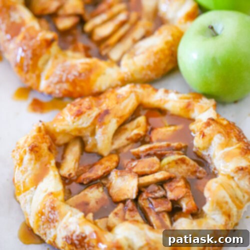 Golden Caramel Apple Galette 7 Easy Caramel Apple Galette