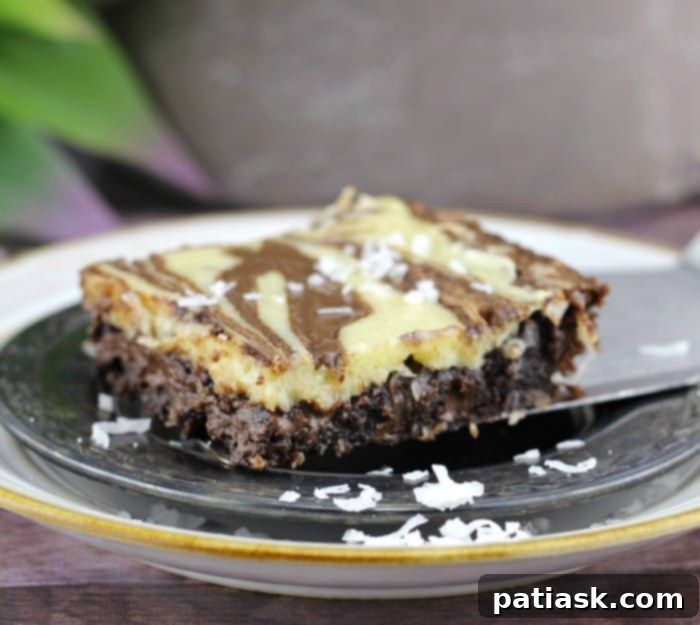 Nutella & Coconut Cheesecake Fudgy Brownies