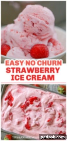 Effortless Strawberry Bliss: No-Churn Ice Cream 14 Bowl of No Churn Strawberry Ice Cream