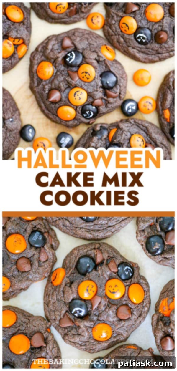 Halloween Cake Mix Cookies