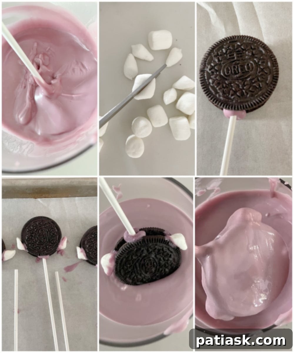 Spooktacular Oreo Pops 8 tutorial halloween oreos cookie pops recipe
