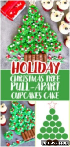 Christmas Tree Pull-Apart Cupcakes 10 Christmas Tree Pull Apart Cupcakes Cake