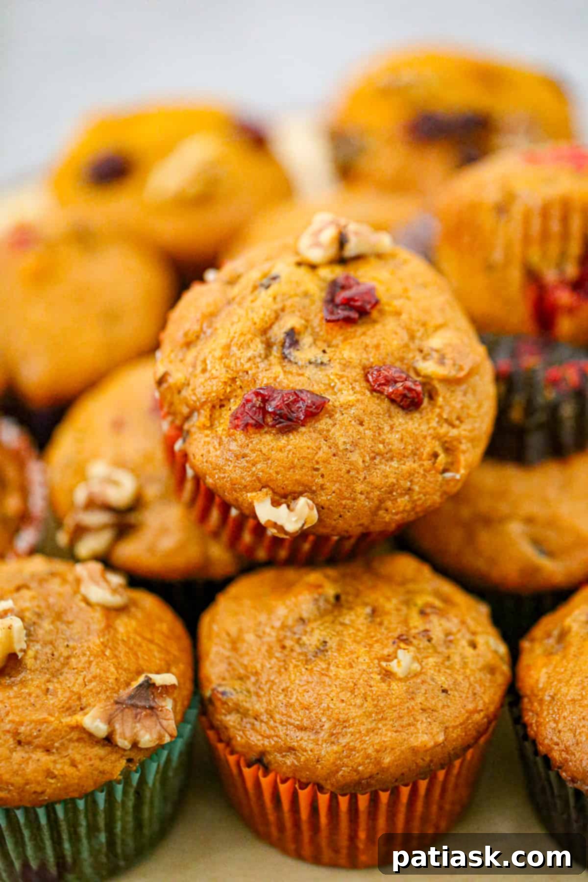 best pumpkin cranberry muffin recipe fall muffins