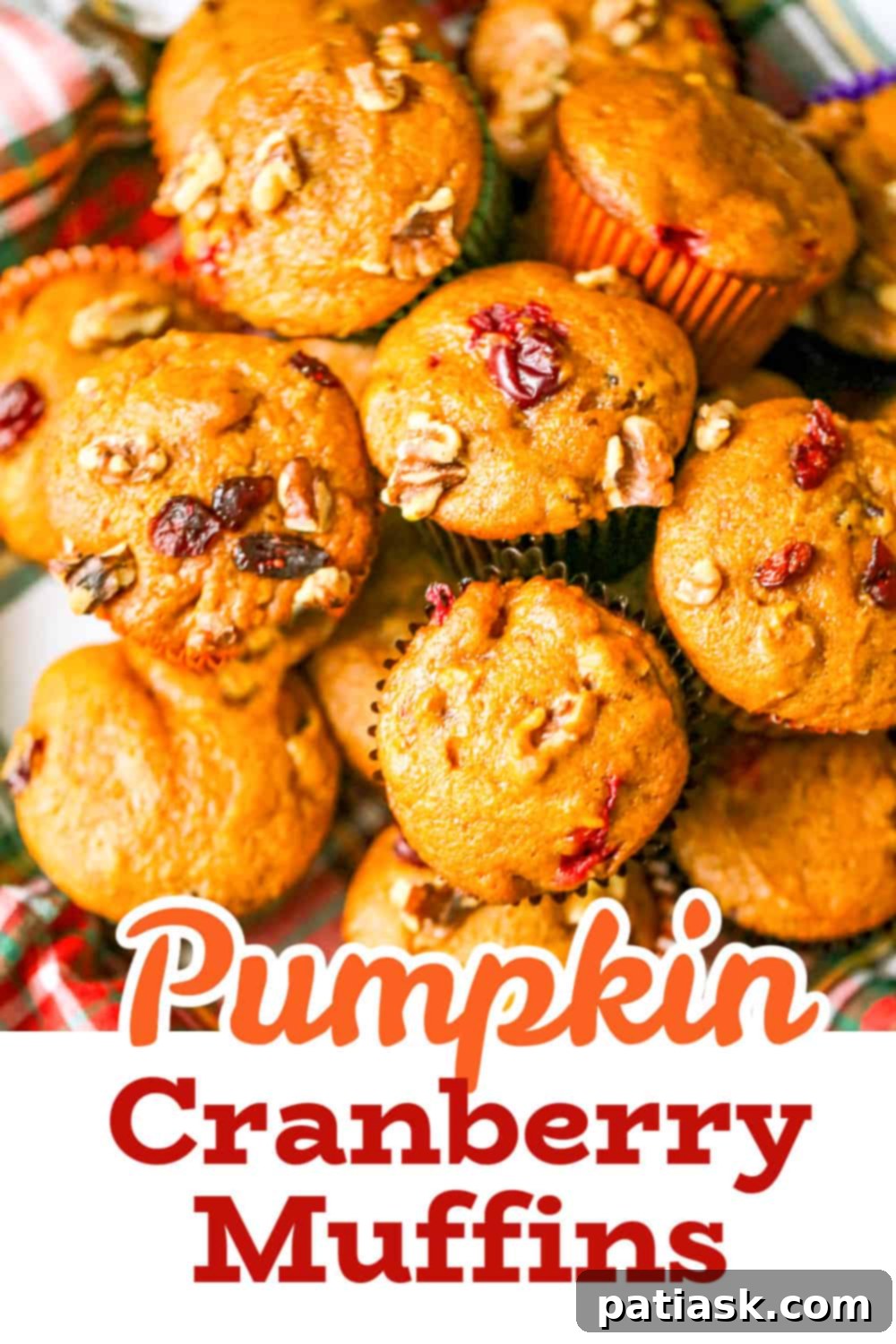 Best Pumpkin Cranberry Muffins