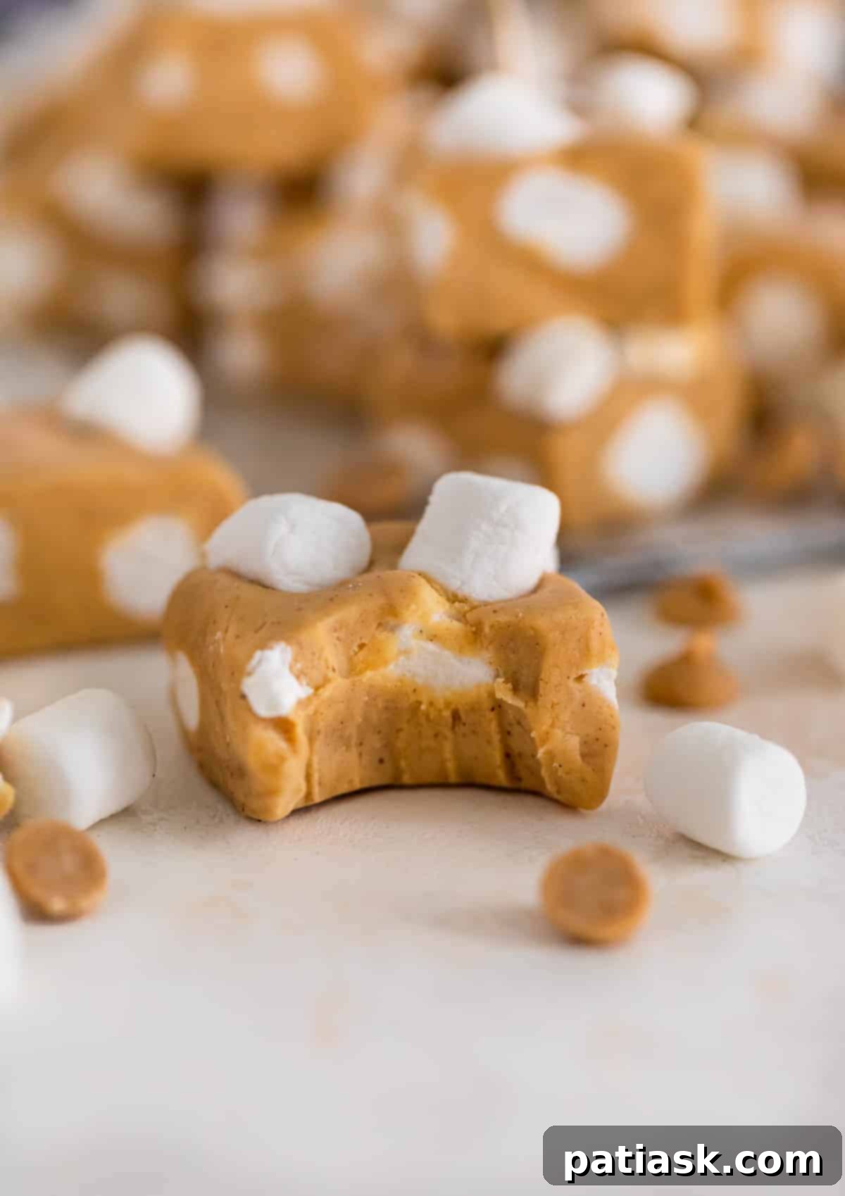 Quick and creamy 5-minute Microwave Peanut Butter Fudge with marshmallow cream