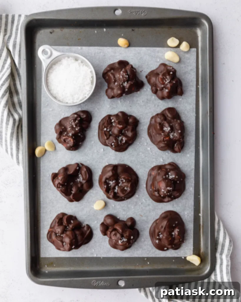 Sweet and salty Chocolate Covered Macadamia Nuts, a simple 4-ingredient recipe