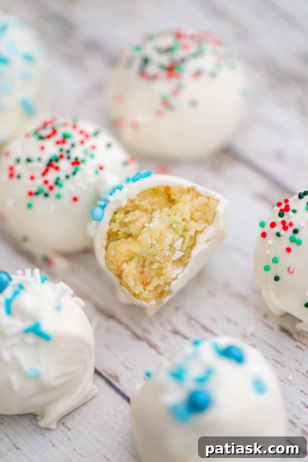 Delicious Sugar Cookie Truffles made with just 4 simple ingredients