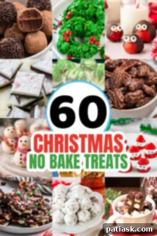 A vibrant collection of 60+ easy no-bake Christmas treats for the holidays