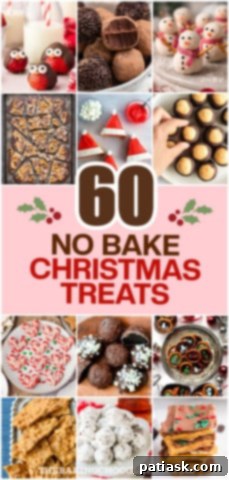 Assorted festive no-bake Christmas treats, easy to make and delicious