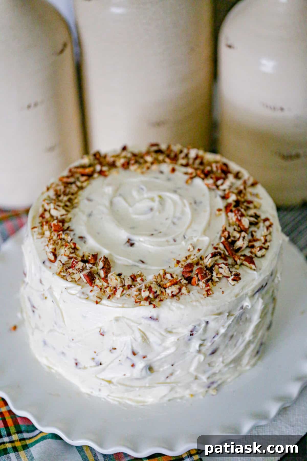 Ingredients for Italian Cream Cake laid out on a baking surface.