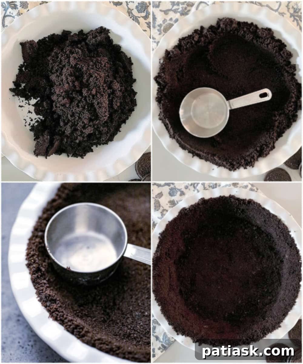 Foolproof and Fabulous Oreo Pie Crust 6 tutorial Divine Oreo Cookie Pie Crust Recipe - Slice of Heaven