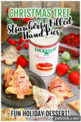 Christmas Tree Strawberry Hand Pies
