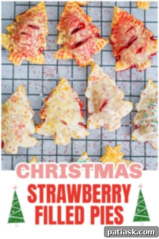 Christmas Tree Strawberry Hand Pies