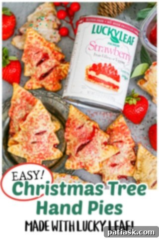 Christmas Tree Strawberry Hand Pies