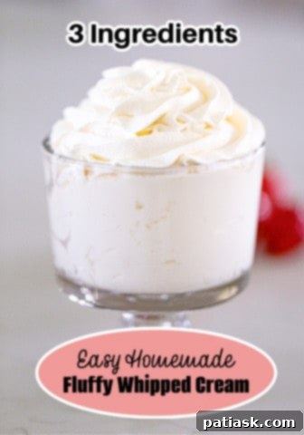 Fluffy Homemade Whipped Cream