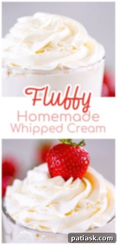 Fluffy Homemade Whipped Cream