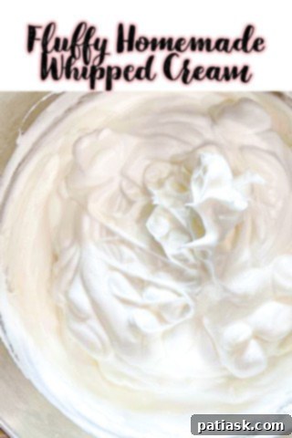 Fluffy Homemade Whipped Cream