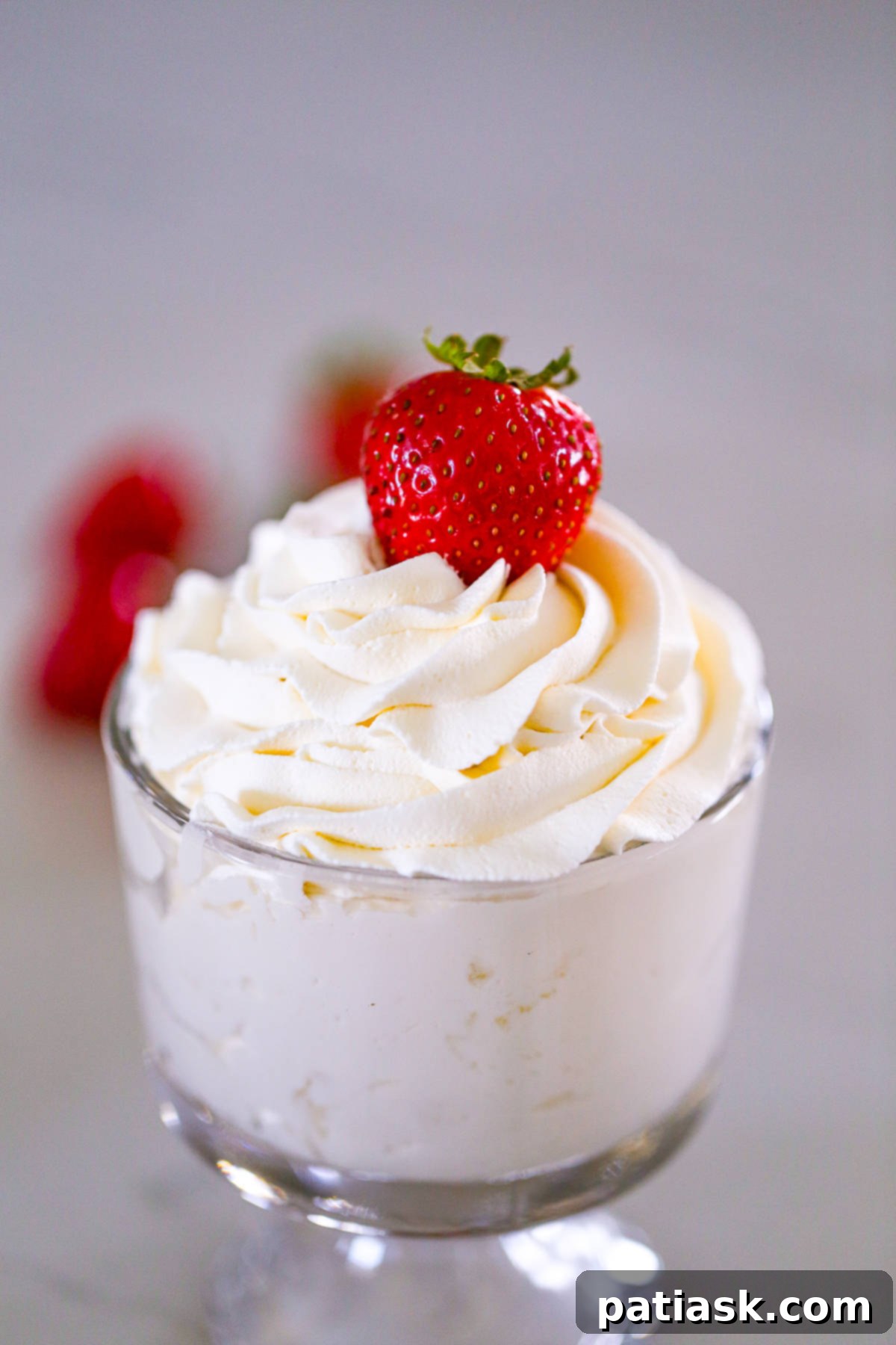 whipped cream in a bowl