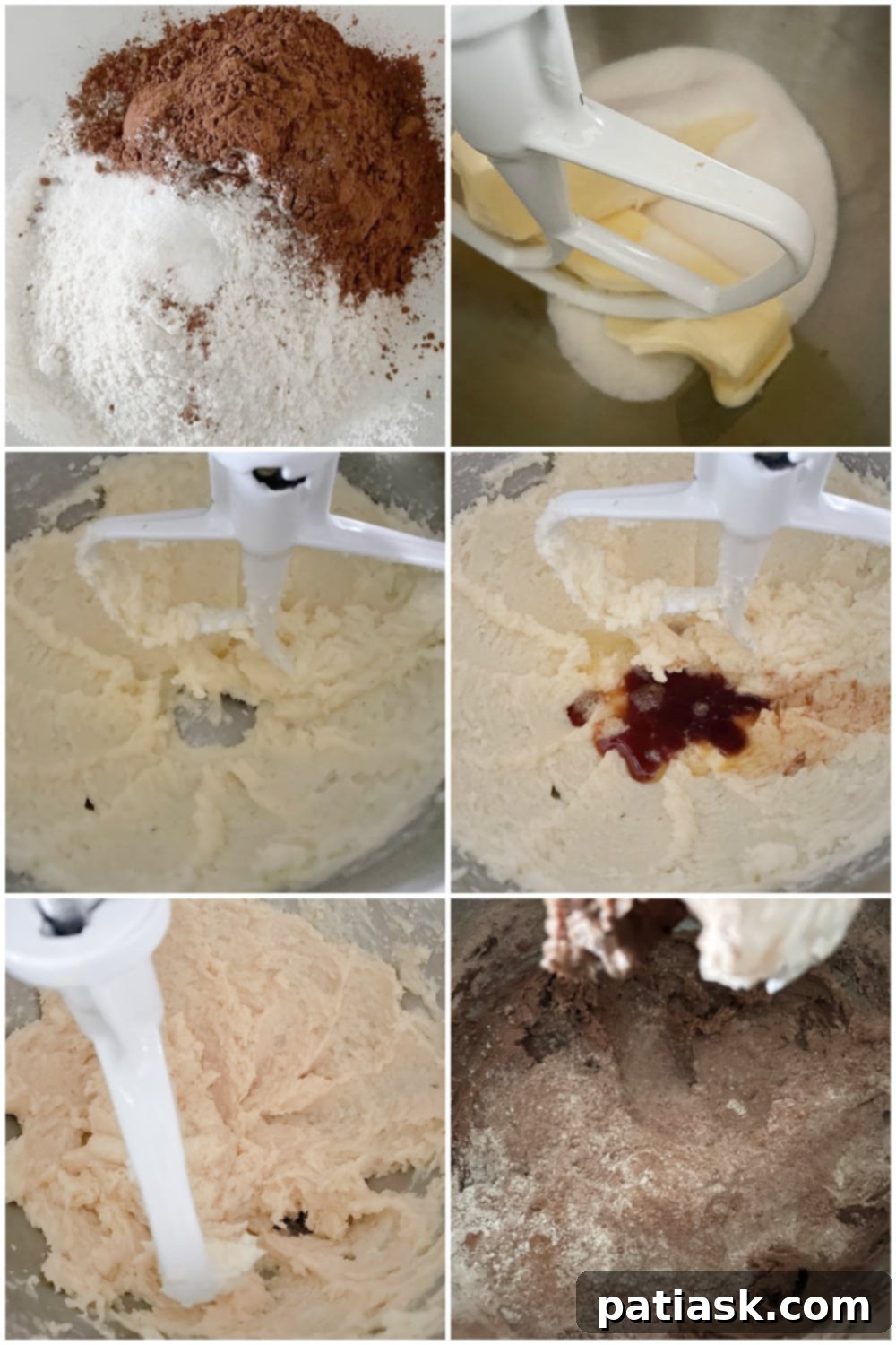 Butterscotch Chocolate Sandwich Cookies 5 Step-by-step photo guide for making chocolate sandwich cookie dough