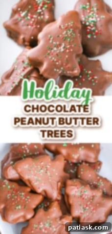 Festive Peanut Butter Chocolate Trees 9 Chocolate Peanut Butter Christmas Trees