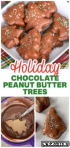 Festive Peanut Butter Chocolate Trees 10 Chocolate Peanut Butter Christmas Trees