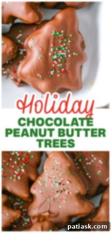 Festive Peanut Butter Chocolate Trees 12 Chocolate Peanut Butter Christmas Trees