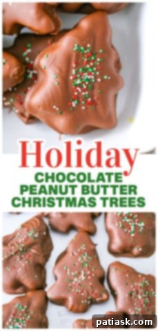 Festive Peanut Butter Chocolate Trees 13 Chocolate Peanut Butter Christmas Trees