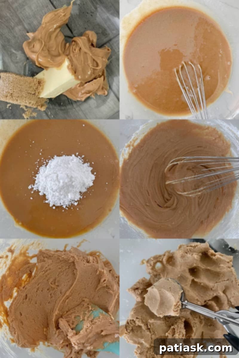 Festive Peanut Butter Chocolate Trees 5 Tutorial showing steps to make chocolate peanut butter bars, useful for Christmas trees