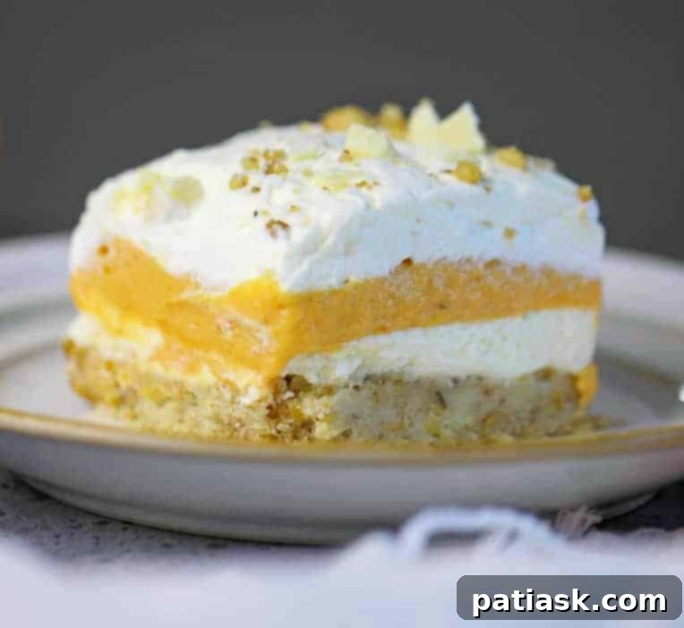 Velvet Pumpkin Lasagna 2 easy pumpkin lasagna dessert recipe layered