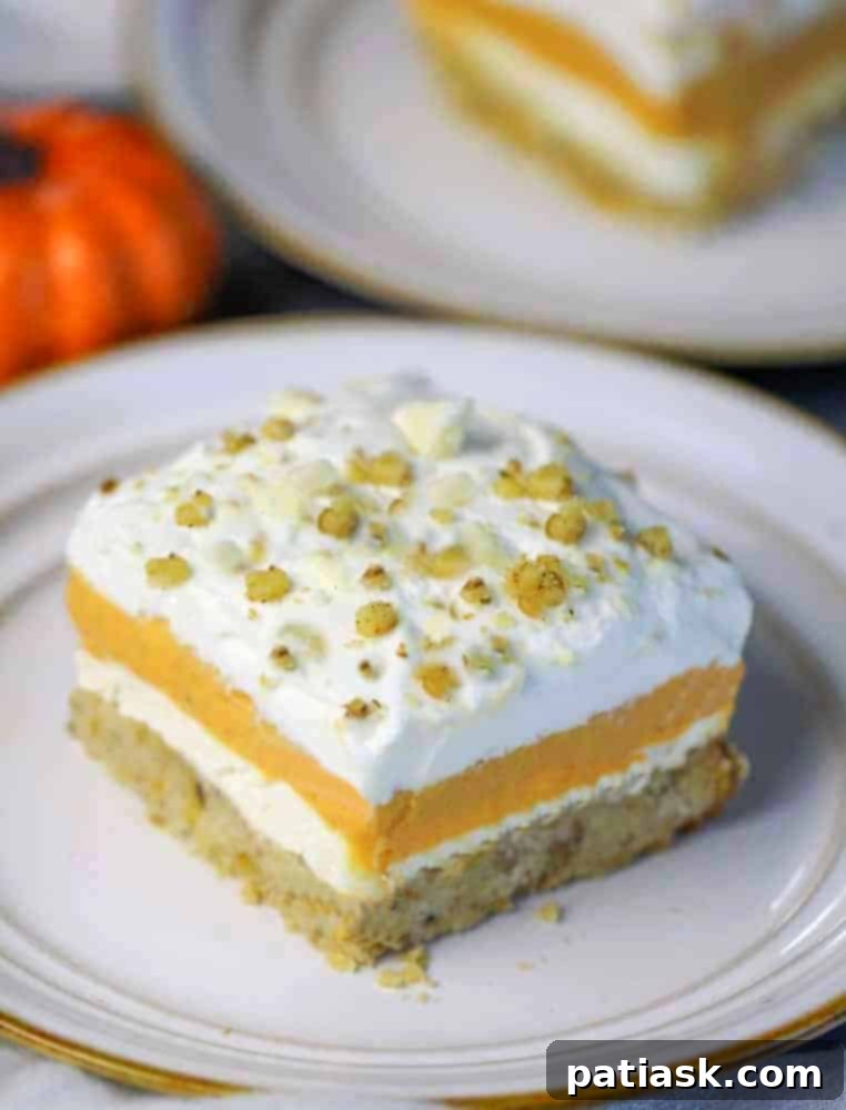 Velvet Pumpkin Lasagna 3 easy pumpkin lasagna dessert recipe layered