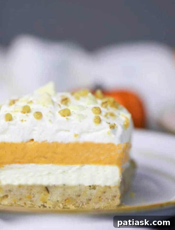 Velvet Pumpkin Lasagna 6 easy pumpkin lasagna dessert recipe layered