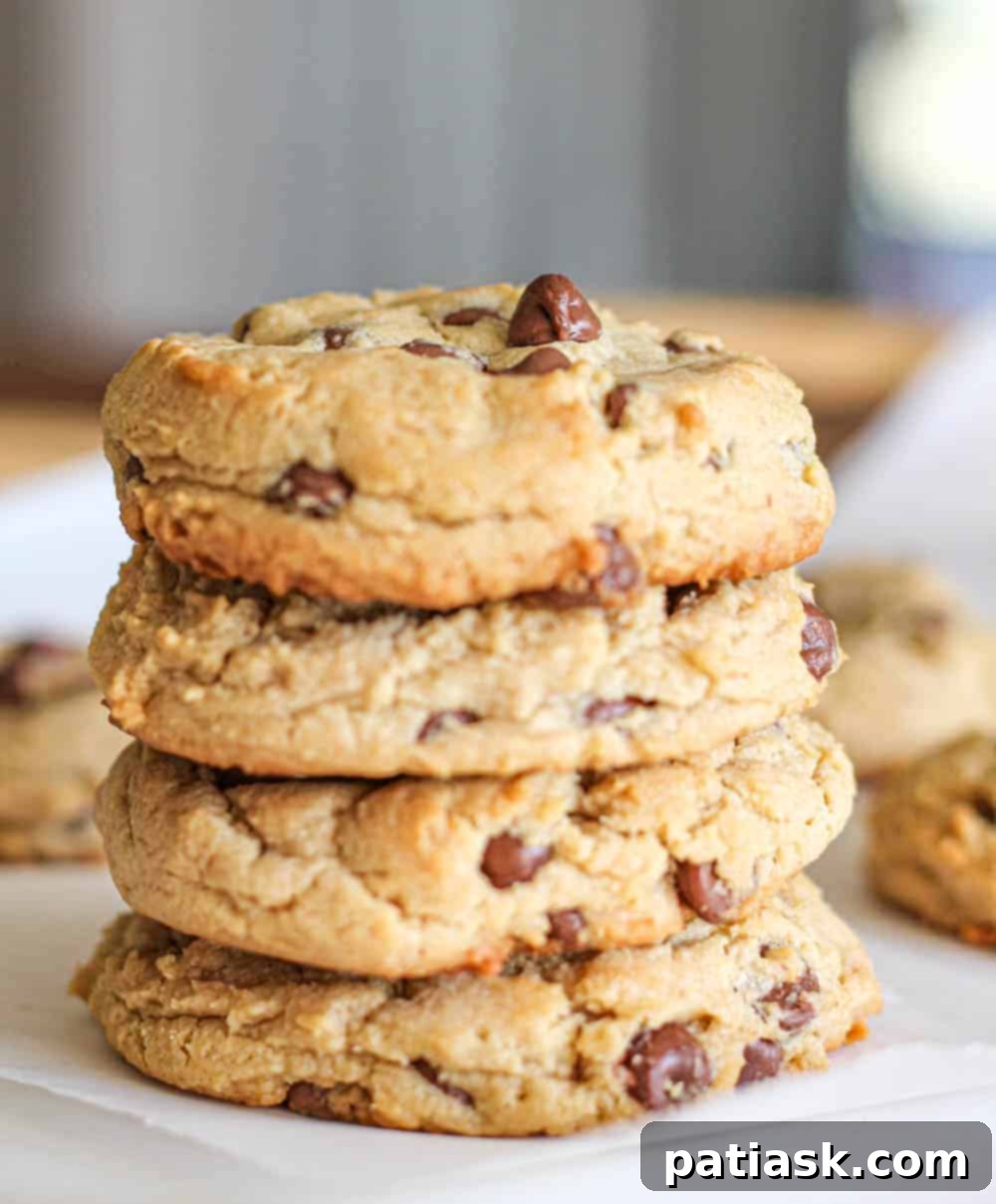 65 Festive Christmas Cookie Creations 31 Phenomenal Milk Chocolate Chip Peanut Butter Cookies, soft and thick