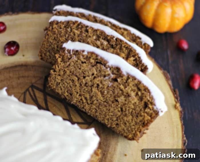 Copycat Starbucks Gingerbread Loaf recipe with Lemon Cream Cheese Buttercream Frosting